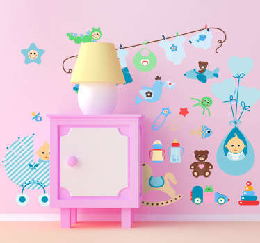Baby Spielzeuge Wandtattoo - TenStickers