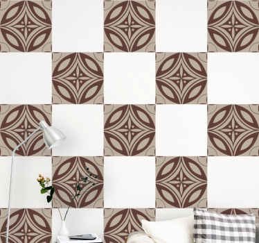 Geometric styled design tile sticker - TenStickers