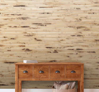 Textured Bamboo Finish front door sticker - TenStickers