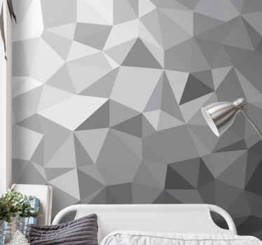 Vinilo estampado decorativo Diferentes tonos de gris arte abstrac - TenVinilo