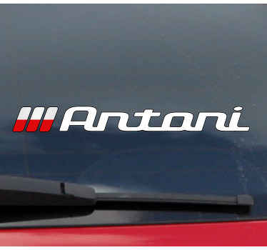 Naklejka na szybę samochód Polska flaga i własna nazwa - TenStickers