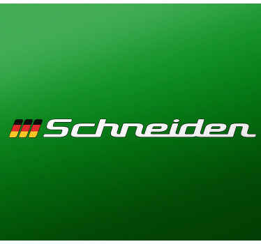 Autoaufkleber Deutsche flagge und benutzerdefinierter name - TenStickers