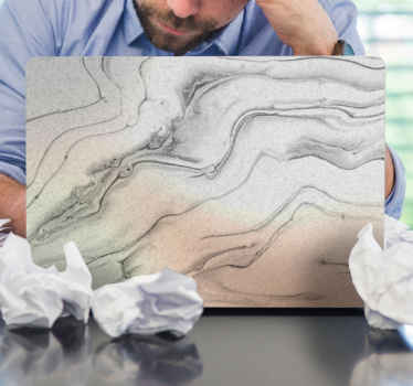 Laptop Aufkleber elegante marmorstruktur - TenStickers