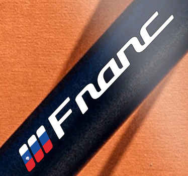 Nalepka slovenska zastava v pravokotniku po meri - TenStickers