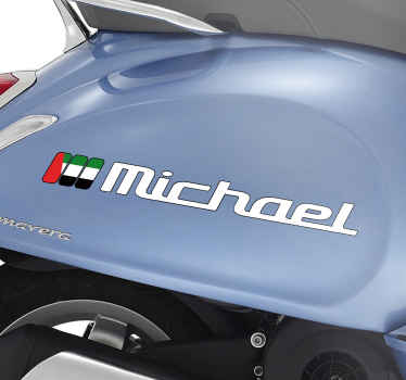 United Arab Emirates flag motorcycle decal - TenStickers