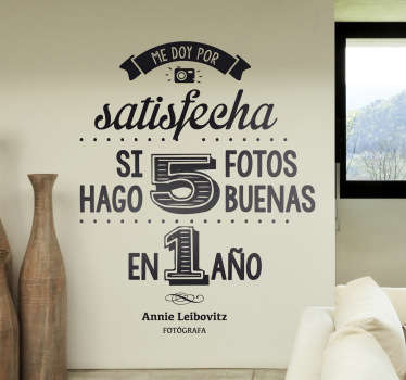 Vinilo decorativo Annie Leibovitz - TenVinilo