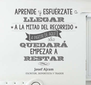 Vinilo decorativo Josef Ajram - TenVinilo