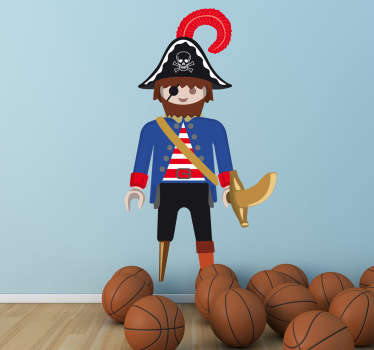 Playmobil Pirat Aufkleber - TenStickers