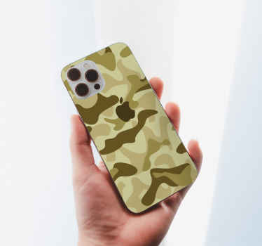 Calcomanía iPhone estampado de camuflaje - TenVinilo