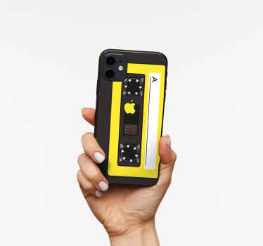 CASSETTE TAPE STYLE iPhone sticker - TenStickers