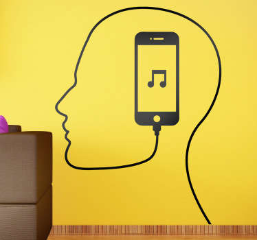 Wandtattoo itunes Musik - TenStickers