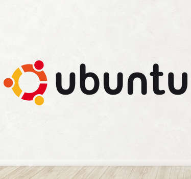 Vinilo decorativo logotipo Ubuntu - TenVinilo