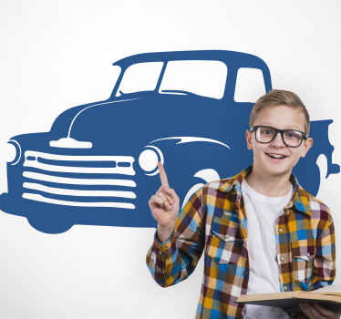 Vinilo diseño de coche camioneta clásica - TenVinilo