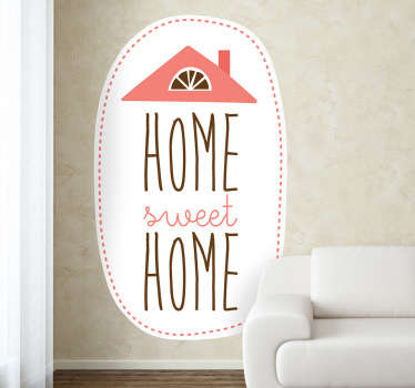 Home Sweet Home Wall Sticker - TenStickers