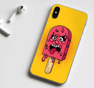 Gelo pop drop graffiti cartoon vinil autocolante decorativo de vinil de telefone, autocolante de capa de telefone decorativo engraçado e interessante que seria um ótimo presente para os entes queridos.