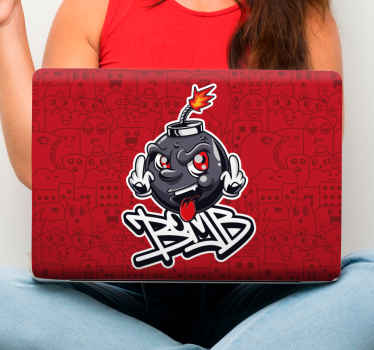 Animated Explosive Figure laptop skin - TenStickers