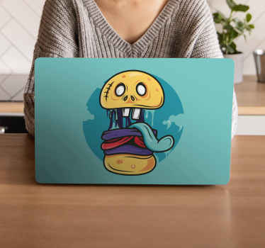 Zombie burger design laptop skin - TenStickers