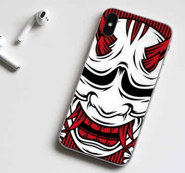 Ninja skulls cartoon iPhone decal - TenStickers