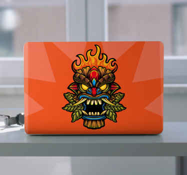 Fiery roaring dragon laptop skin - TenStickers