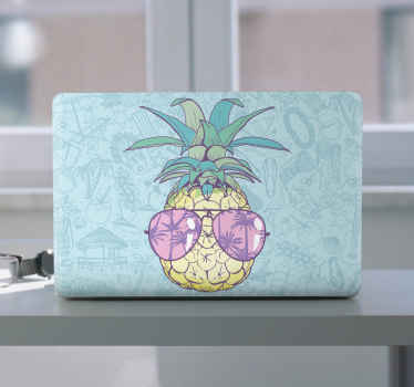 Laptop Aufkleber ananas in schattierungen - TenStickers