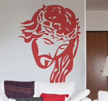 Jesus Portrait Wall Sticker - TenStickers