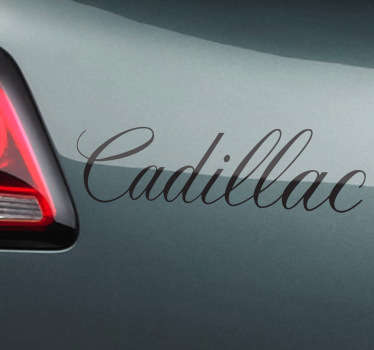 Adhesivo decorativo tipografía Cadillac - TenVinilo