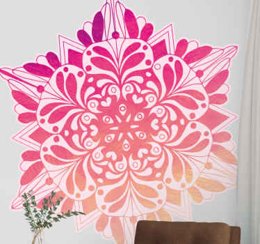 Adesivo flor mandala botânica complexa - TenStickers