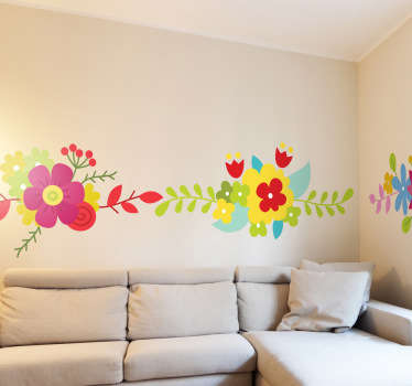 Naklejka letnie kwiaty - TenStickers