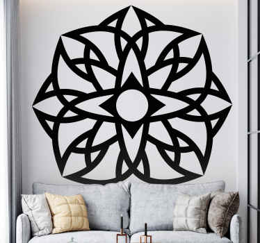 Autocolantes  de padrões abstratos Monocolor linhas detalhadas - TenStickers