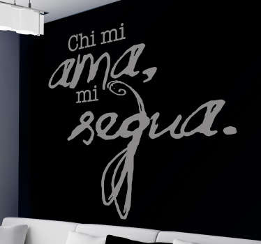 Sticker decorativo frase Francesco Petrarca - TenStickers