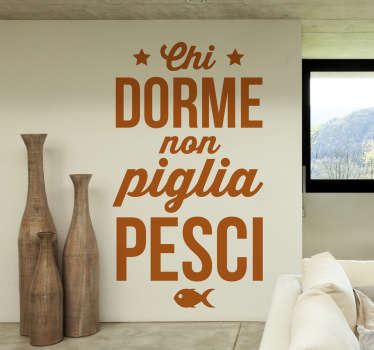 Sticker decorativo chi dorme - TenStickers