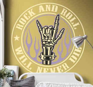 Autocolante animal gesto de mão esquelética - TenStickers