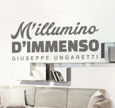 Sticker decorativo Giuseppe Ungaretti - TenStickers