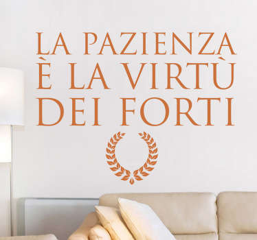 Sticker decorativo la pazienza - TenStickers