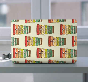 Colorful Metal Bars laptop skin - TenStickers