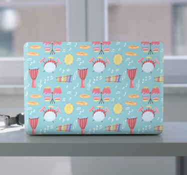 Colorful Music Elements laptop skin - TenStickers