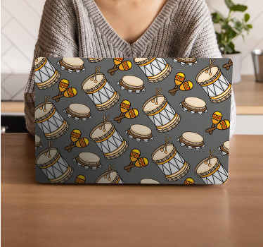 Sticker pour ordinateur concept d'instruments de musique - TenStickers