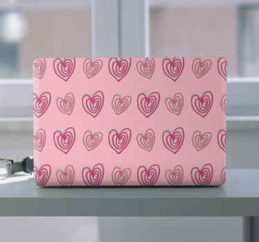 Sticker pour ordinateur motif de coeur - TenStickers