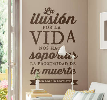 Vinilo decorativo Ana María Matute - TenVinilo