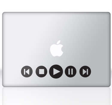 Multimedia Laptop Sticker - TenStickers