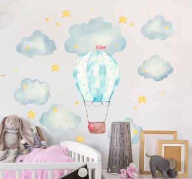 Ballooning Adventure wall stickers for kids - TenStickers