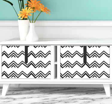 Chevron Motif Accent furniture sticker - TenStickers
