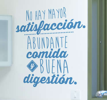 Vinilo decorativo abundante comida - TenVinilo