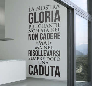 Adesivo murale dopo una caduta Mandela - TenStickers