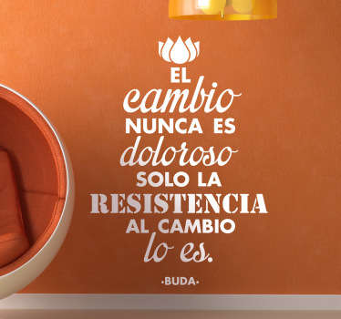 Vinilo decorativo cambio Buda - TenVinilo