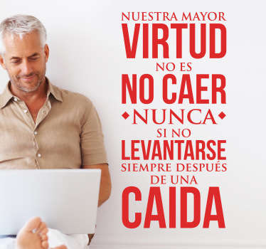 Vinilo decorativo levantarse - TenVinilo