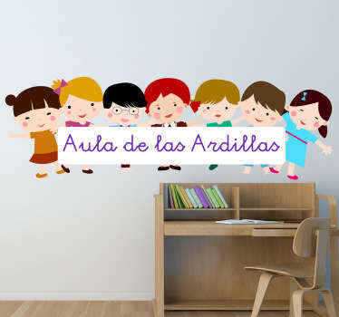Vinilo personalizable niños aula - TenVinilo