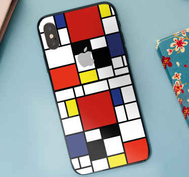 Sticker iphone Blocchi di colore astratti - TenStickers