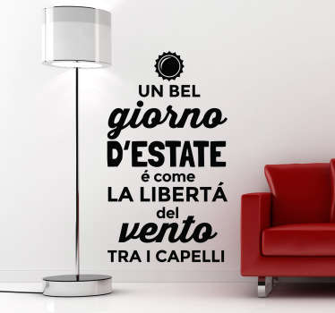 Adesivo murale un bel giorno - TenStickers