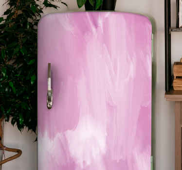 Pastel purple oil painting fridge decal - TenStickers